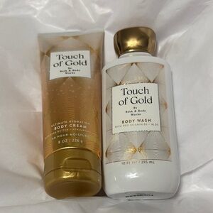 Bath & Body Works Touch of Gold Body Wash - White and Gold⭐️💫⚡️✨🌟